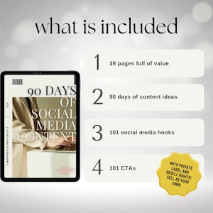 MRR & PLR Faceless Digital Marketing: 90 Days of Instagram Content Ideas, Done For You Guide, Instagram Hooks and CTAs, Mom Business image 2