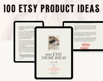 100 Etsy Product Ideas - Digital & Physical Etsy Products Ideas, Find Your Etsy Niche, Make Money on Etsy, Etsy Start Guide Moms