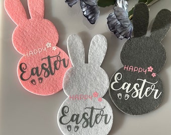 Felt coaster bunny | Set of 2 | Cup coasters | Felt decoration | Table decoration | Easter | Home accessories