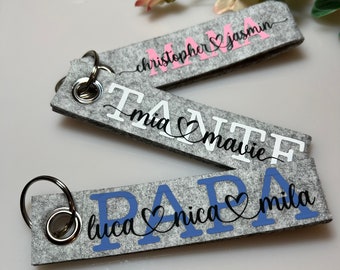 Felt keychain personalized | Keychain | individual | Gift | Gift idea | accessories