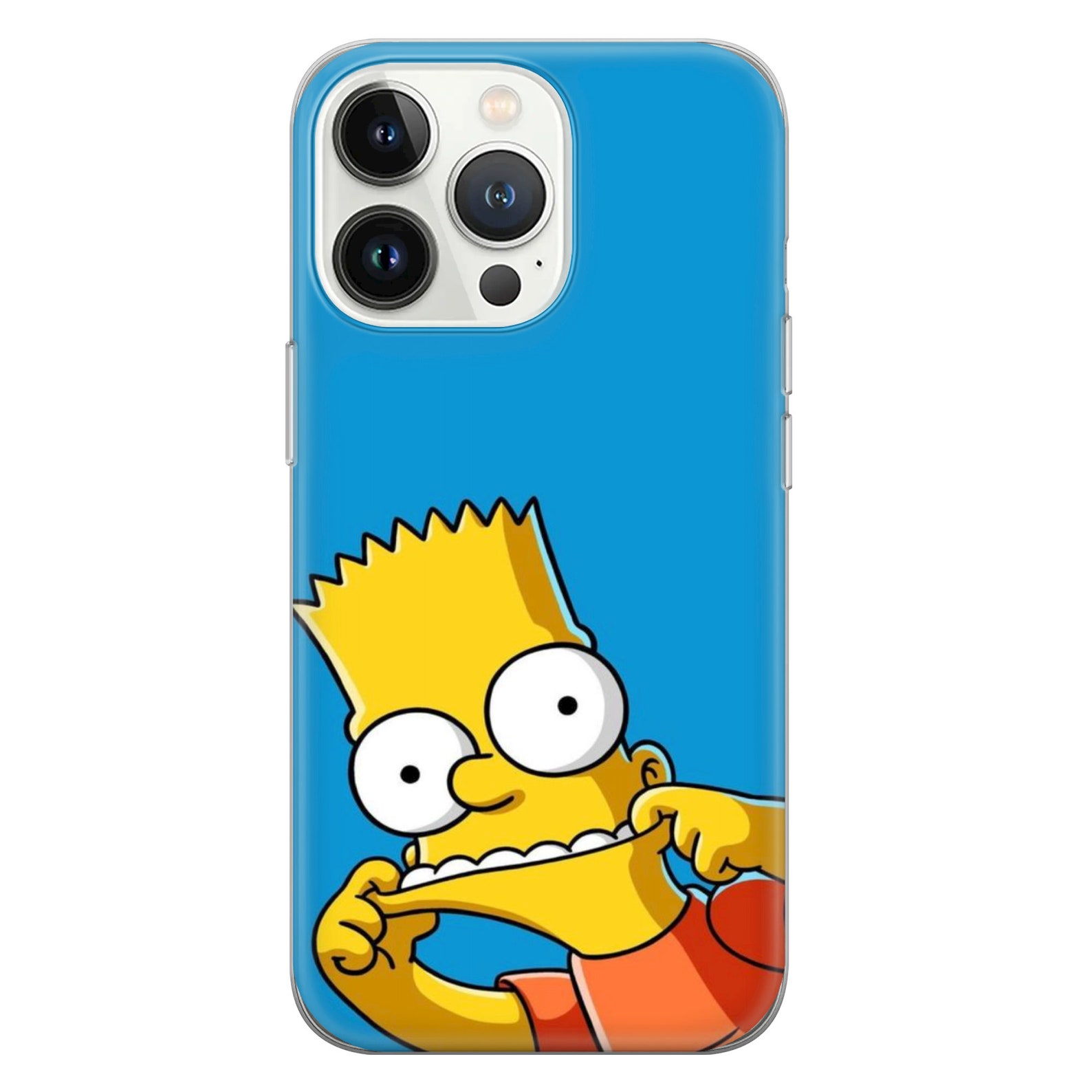Bart Simpson Phone Case Springfield Cover for iPhone 15 14 13 12 Pro Xs
