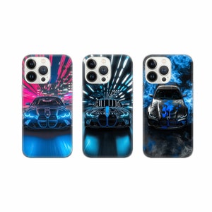 Étui pour Bmw m power étui pour accessoire de véhicule pour iPhone 16 15 14 13 12 Pro Xs Samsung S24 S23 S22 FE A25 A15 Pixel 9 8A 7