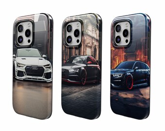 Audi Phone Case Turbo Cover for iPhone 15Pro, 14, 13, 12, 11, Google Pixel 8, 7A, 6A, Samsung S24Ultra, S23fe, S22, A54, A34