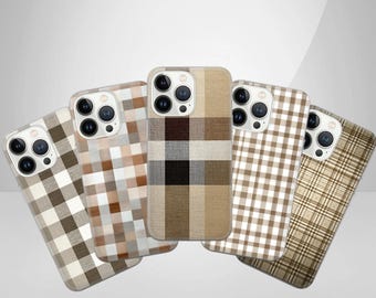 Coque de portable en tissu écossais à imprimé tartan : iPhone, Samsung, Pixel