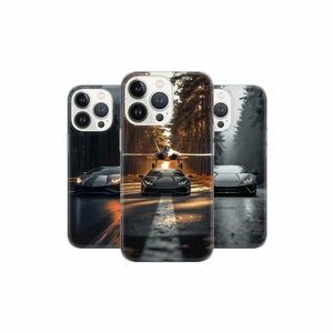 Coque Lamborghini Supercar pour iPhone 15 14 13 12 Pro Xs SE Samsung S24 S23 S22 FE A25 A15 Pixel 8A 7 Pro
