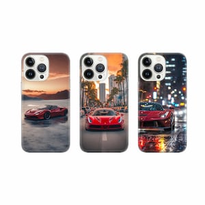 Drive Phone Case Ferarri Cover for iPhone 16 15 14 13 12 Pro Xs Samsung S24 S23 S22 FE A25 A15 Pixel 9 8A 7
