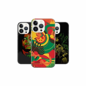 Reggae Phone Case: Upbeat Bob Marley Art Cover