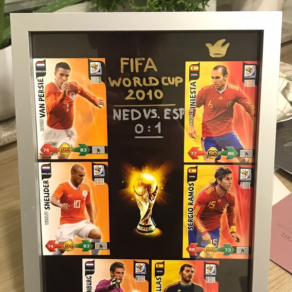 Poster picture football FIFA World Cup World Cup 2010 Handmade unique Rare