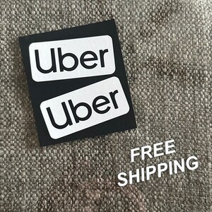 Set of 2 Uber Decal Uber Logo Decal Ride Share Decals Lyft Decals