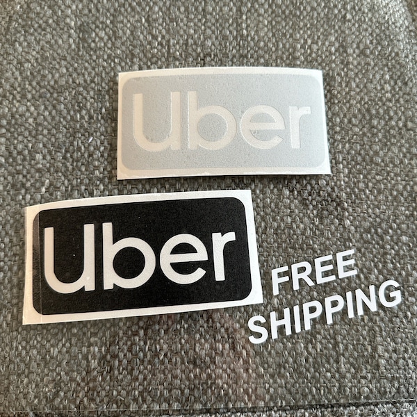 Uber Decal, Uber Logo Decal, Ride Share Decals, Lyft Decals Available in Many Sizes and Colors, Vinyl Decal, Car Window Decal, Free Shipping