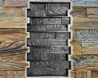 Forma de caucho "Vintage" 3D para yeso o hormigón / Azulejos decorativos interiores de pared artesanales Mejor calidad Envío GRATIS
