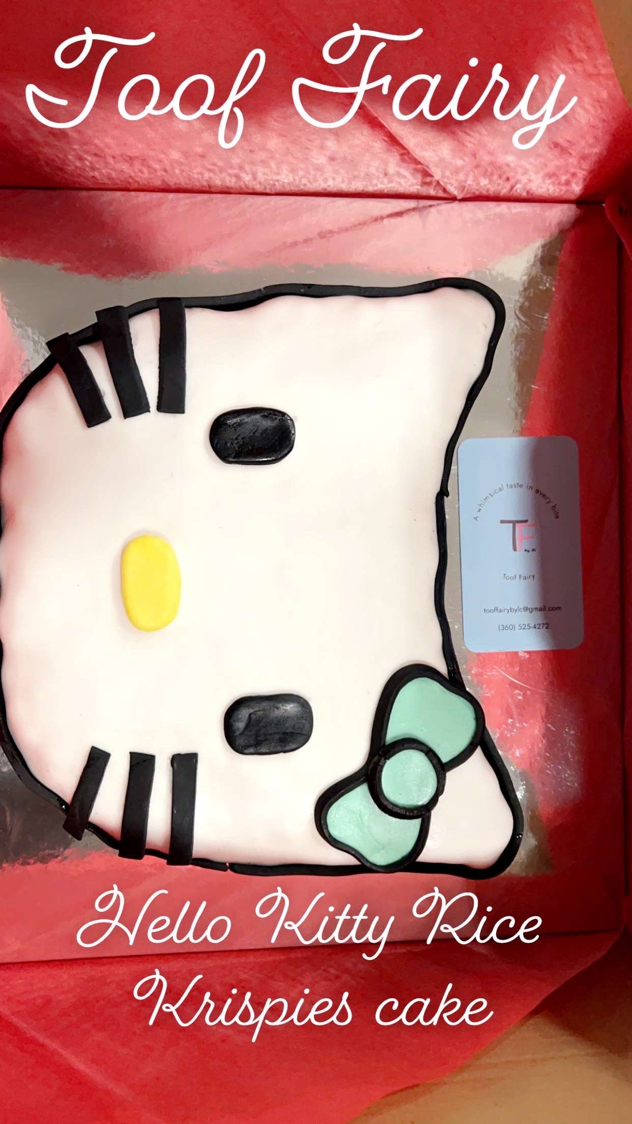 Custom Hello Kitty Rice Krispies Cake - Etsy