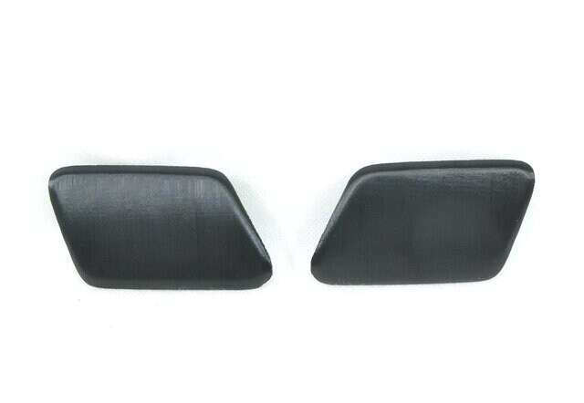 Pair Of Unpainted Front Headlight Washer Cover Caps For Volvo S40 V50 (2008-2012)