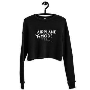 Airplane Mode Travel Cropped Sweatshirt