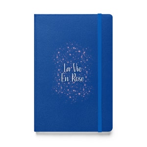 Cuaderno encuadernado en tapa dura La Vie En Rose Diario de viaje con bolsa de almacenamiento Diario temático francés Regalo de viaje Regalo de aventurero Vida en rosa