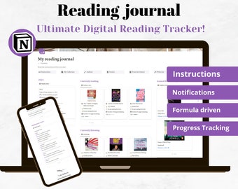Notion Reading Journal Template: Digital Book & Audiobook Tracker
