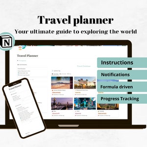 Modelo de planejador de viagens definitivo para férias e planejamento de viagens: itinerário, diário, orçamento, listas de verificação, itens essenciais e lista de embalagem