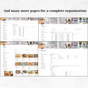 Family & Household planner template Notion, Home Management, Finance tracker, Cleaning schedules, Meal planning, Ultimate Family Organizer, home organization,