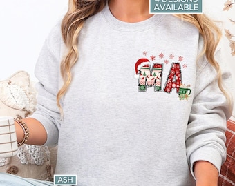 Christmas MA Sweatshirt | Medical Assistant Clinic Staff Holiday Crewneck Gift