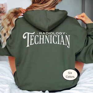 Radiology Technician Hoodie Gift for Him X-ray Xray MRI CT Ultrasound Technician Student Graduation Christmas Birthday Trendy Typography 5xl