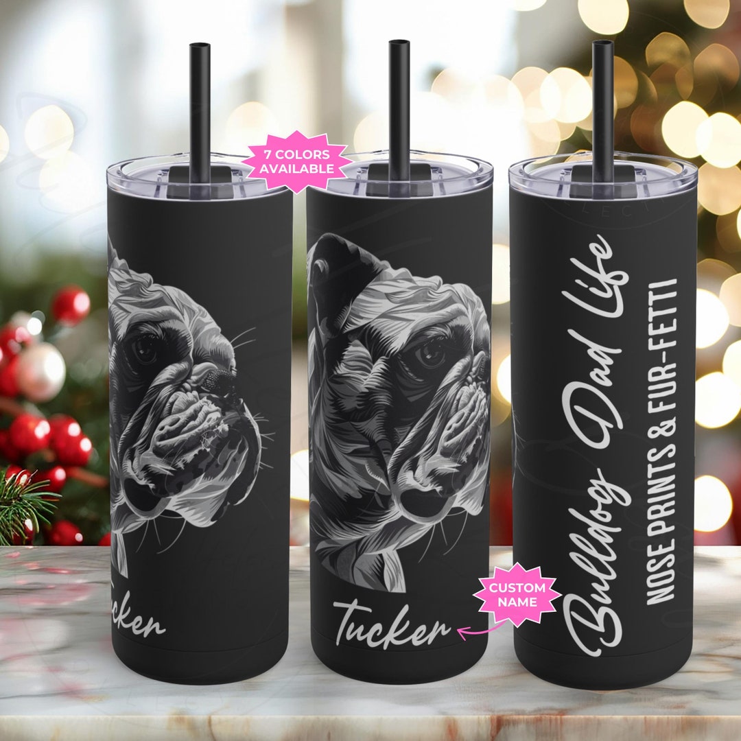 Cool Dog Father Photo - Personalized Custom Tumbler