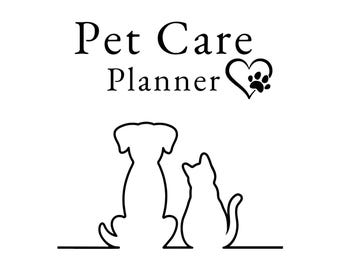 Pet Care Planner Printable: Health & Wellness Organizer (PDF)