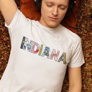 INDIANA t-shirt, Indiana shirt, Gift for her, Cute Indiana shirt, Indiana University, Graduation Gift, Mother&#39;s Day Gift,Teacher gift