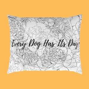 Workin Like a Dog Pet Bed, Aesthetic Dog Bed, Calming Pet Bed, Dog Lover Gift, Fluffy Dog bed, Cute puppy bed, Comfy cozy dog bed