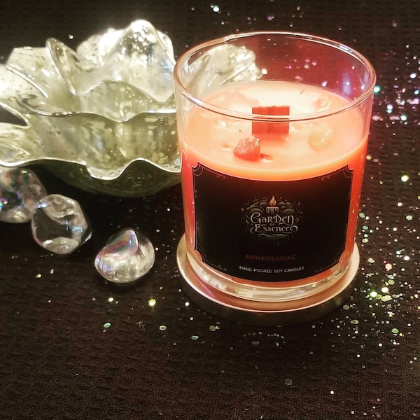 Aphrodisiac~~wood wick, crackling soy candle