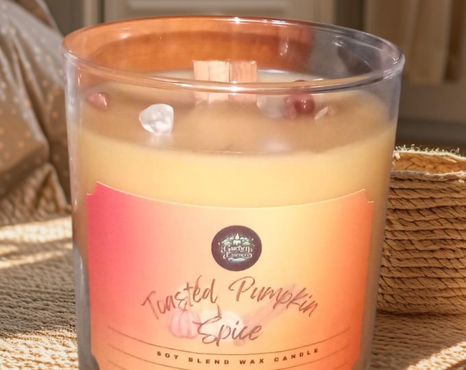 Toasted Pumpkin Spice|wood wick|crackling soy candle