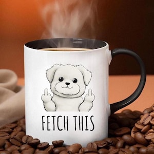 Playful Dog-Themed Coffee Mug, Funny Mug for Pet Lovers, Unique Gift for Dog Owners, Birthday or Holiday Coffee Mug