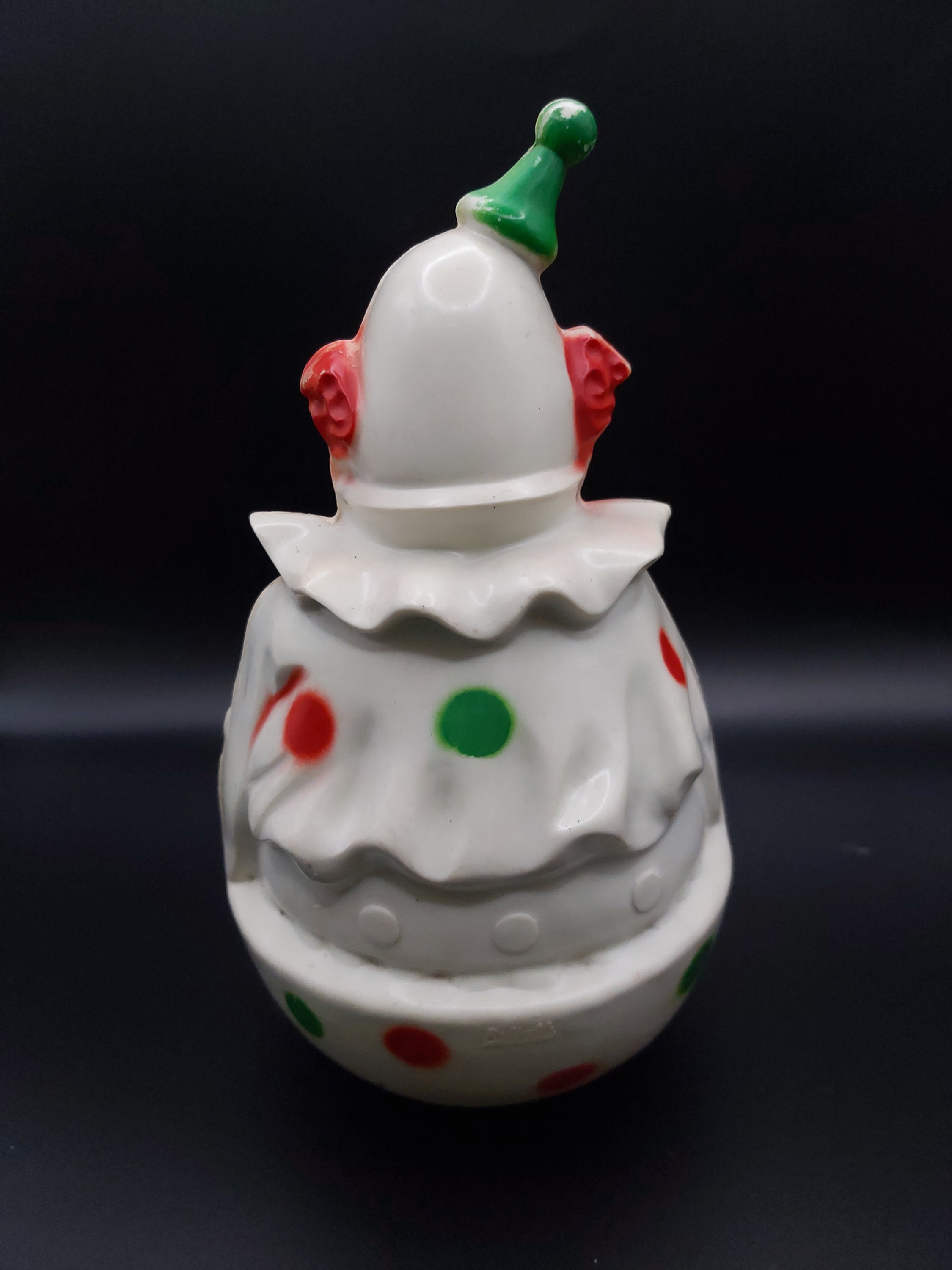 1950's Roly Poly Musical Clown Toy by Reliable Toys, Antique, Creepy ...