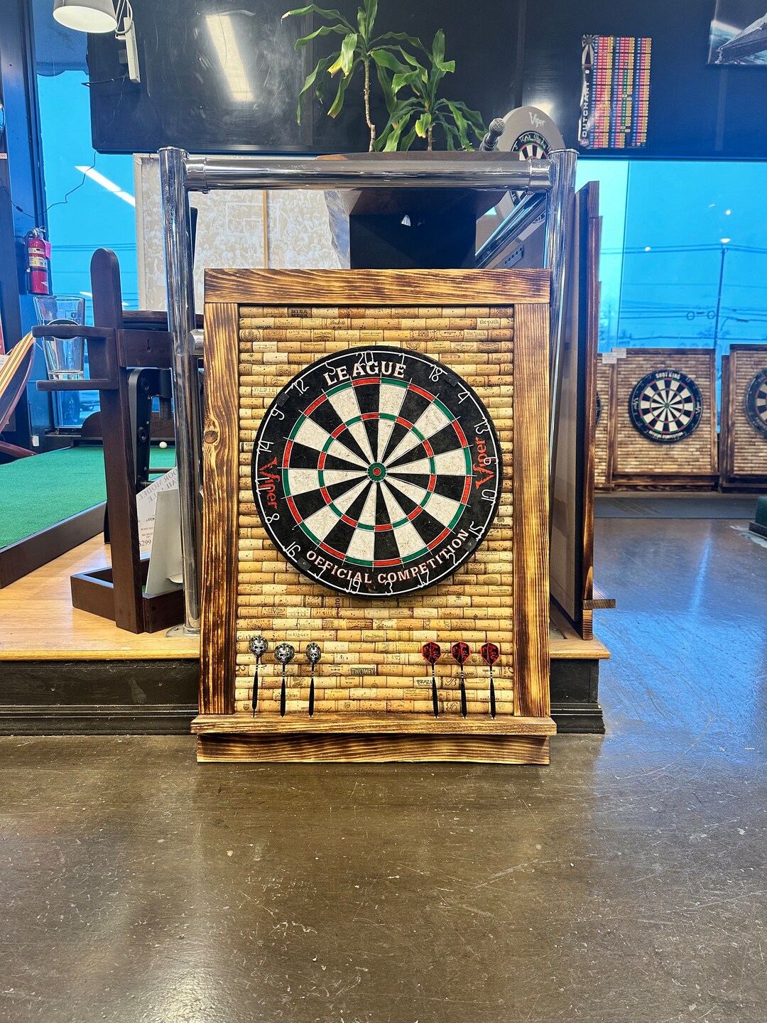 Cork Dart Backboard Custom Made Etsy