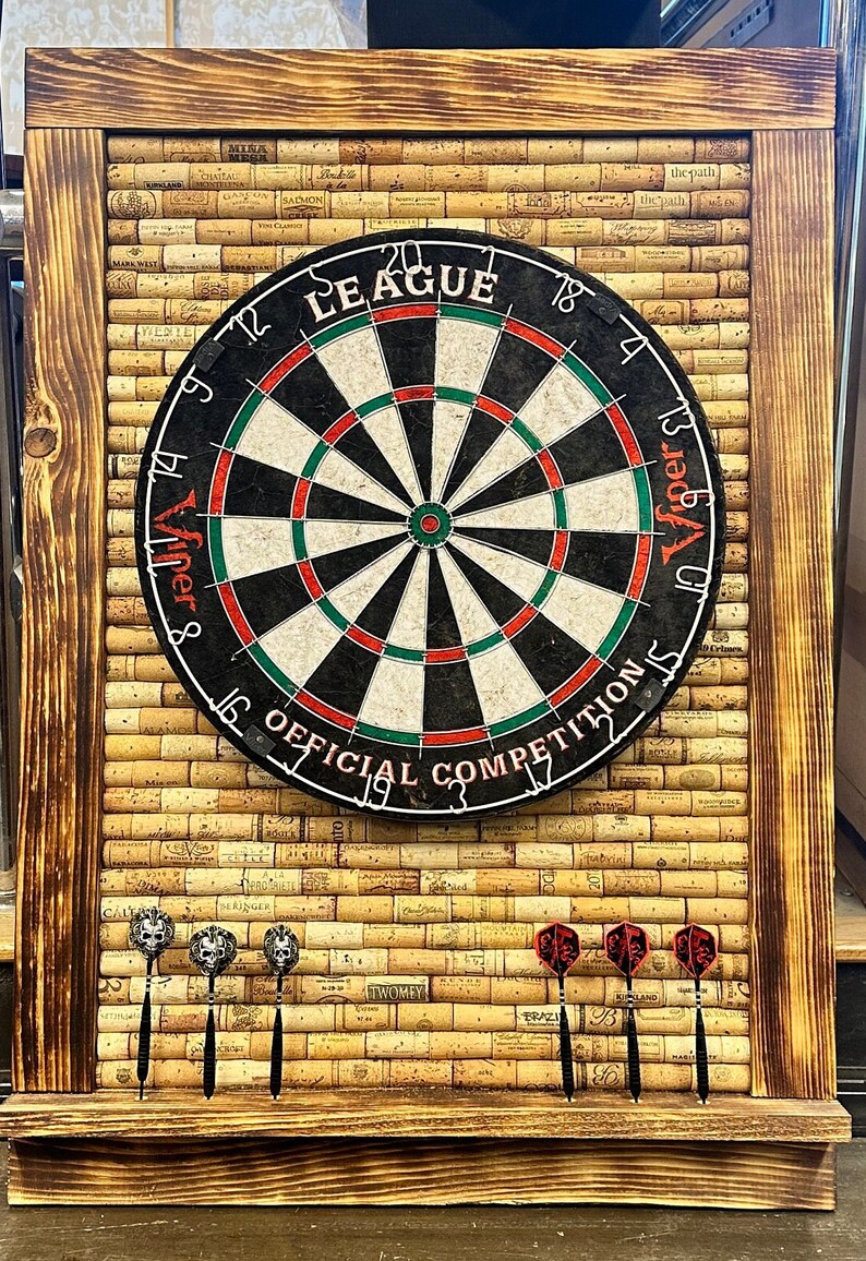 Cork Dart Backboard Custom Made Etsy