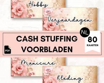 NL Cash Stuffing Voorbladen, inserts voor A6 binder, Kasboek, Geldmapjes Kaarten, Budget Planner Nederlands, Printable PDF, Digital download