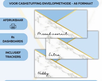 81 tableaux de bord et trackers en marbre bleu | Télécharger | Classeur budgétaire | Dossier d'épargne | Trucs en espèces | Néerlandais | Méthode d'épargne | Budgétisation