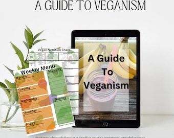 Printable Digital Vegan Plant-Based Meal Planner