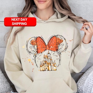 Mickey Halloween Shirt, Disney Watercolor Castle Shirt, Halloween Castle Shirt,Disney Halloween Shirt, Minnie Halloween Shirt, Disney Shirt