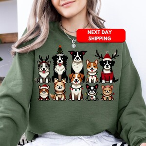 Christmas Dogs Shirt, Dog Lover Shirt, Holiday Shirt, Cute Christmas Shirt, Cute Gift for Dog Lover, Dog Mom Shirt, Merry Christmas Shirt