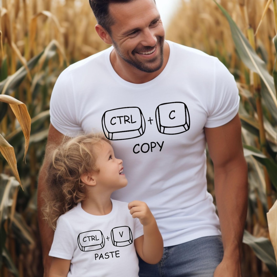 Copy Paste T-shirt, Copy Paste Shirts, Father and Baby Matching Shirts ...