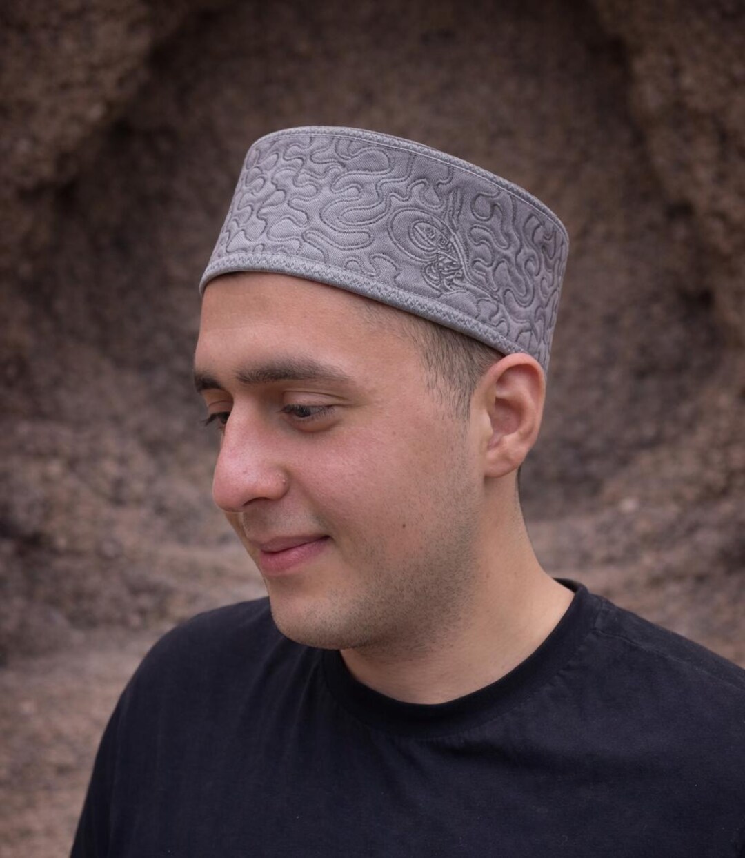 Small Muslim Cap Islamic Prayer Cap Mens Kufi Hat Traditional Embroidered Muslim ...