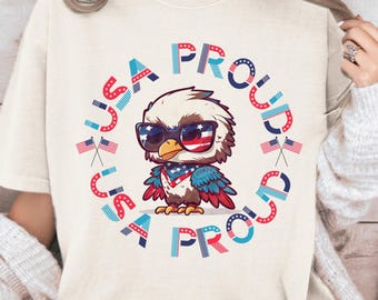 Eagle Fourth of July PNG Bundle, USA Sublimation Design, Independence Day, Red White and Blue Matching Boy and Girl Eagle Designs