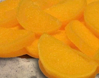 ORANGE - Fruit Wax Embeds, Wax Melts, Wax Tarts, Scented Embeds, Citrus Wax Melts, Highly Scented, Dessert Candles, Wax Decorations