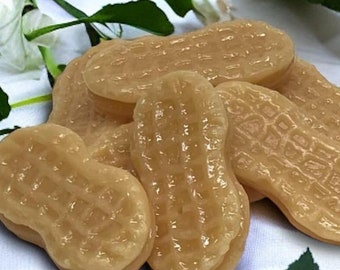 PEANUT BUTTER COOKIES - Wax Embeds, Wax Melts, Wax Tarts, Scented Embeds, Shaped Wax Melts, Highly Scented, Dessert Candles, Wax Decorations
