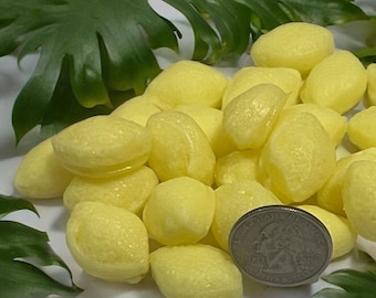 LEMON DROP - Wax Embeds, Lemon Candy Shaped Wax Melts, Wax Tarts, Scented Embeds, Wax Melts, Highly Scented, Dessert Candles, Wax Decoration