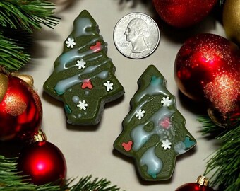 Christmas Tree Embeds, Wax Melts, Winter Decorations - 8 Trees