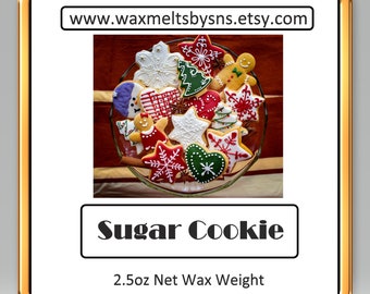 Sugar Cookie Wax Melts Scented Wax Tart in a 2.5oz Resealable Clamshell Made in Wisconsin