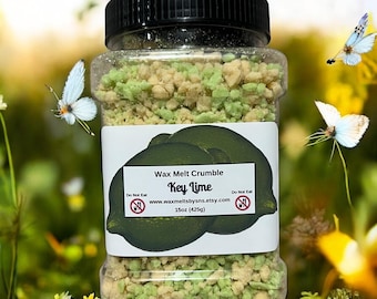 Key Lime Wax Crumbles: Candle Topping, Dessert Scent - 32oz Tub
