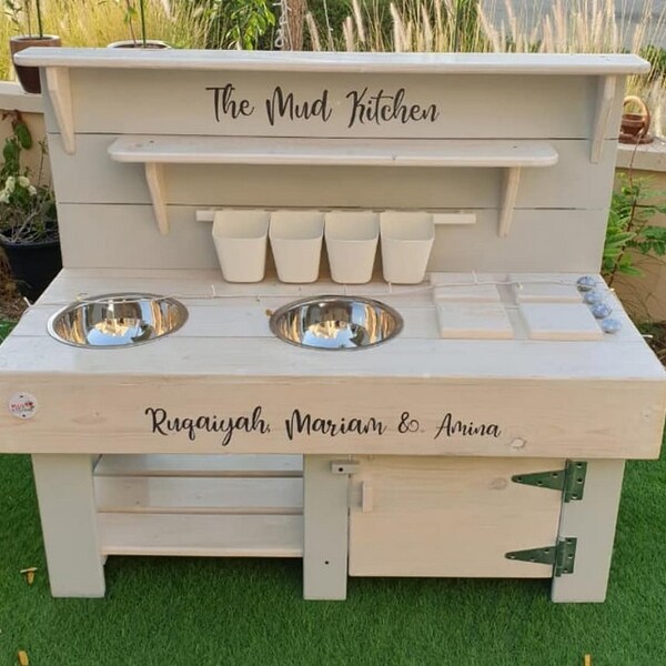 Mud Kitchen 2 in 1 with hidden water table