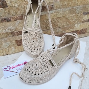 Sandalen, häkeln Sandalen, handgemachte Schuhe, häkeln, Schuhe, handgemachte Schuhe Frauen, Schuhe für Frauen, Frauenschuhe, Geschenk für Frauen, Sommer, Frauen Bild 4